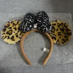 ディズニー　ミニーカチューシャ　ヒョウ柄　レオパード柄