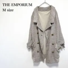 ジエンポリアム　ダブルボタンニットカーディガン M ショールカラー ゆったり