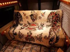 入手困難】vintageラグマット アートタペストリー 画家ジョセフ 芸術