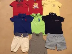 ラルフローレン 8点セット 半袖 Tシャツ ポロシャツ 半ズボン 90