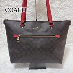 COACH コーチ シグネチャー トートバッグ 肩掛け　79609 ゴールドロゴ