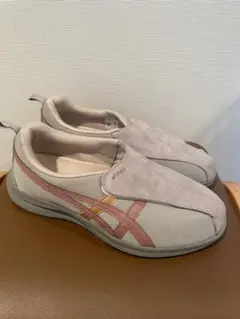 ASICS ベージュ スリッポンシューズ25センチ