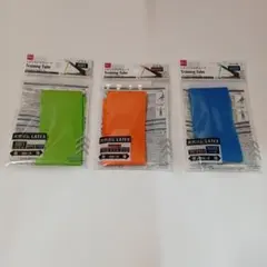 トレーニングチューブ オレンジ グリーン ブルー　3本セット