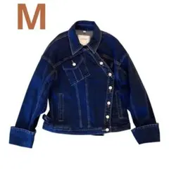 【完売品】GU × rokh デニムブルゾン Mサイズ ネイビー ロク ジーユー