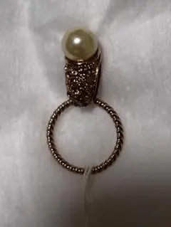 NEIPLE パール風モチーフ ピンブローチ ゴールドカラー