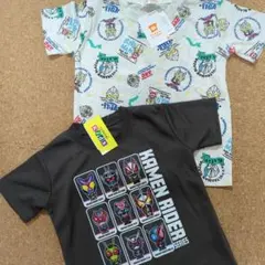 ★新品★110〜120★ウルトラマン ★仮面ライダーTシャツ 2点セットのサムネイル