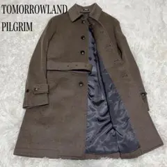 【美品】TOMORROWLAND PILGRIM ステンカラーコート カシミヤ混