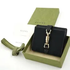 ✨未使用展示品・箱保証書　GUCCI ミニ財布　GGライン　インターロッキング