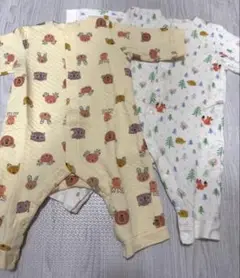 ユニクロ　キルト ロンパース　70　2枚セット