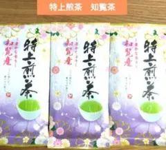 〜豊かな香り〜　特上煎茶　知覧茶【計3袋】国産　茶葉　日本茶　緑茶　知覧産②のサムネイル