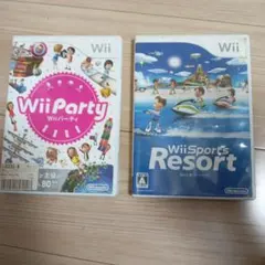 Wii Party 、Sports Resort Wii ソフト、リモコン付き