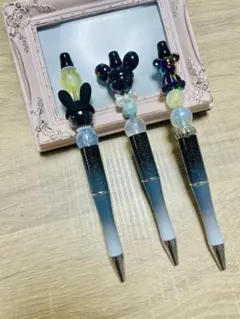 カスタムボールペン　3本セット　ブラック