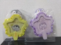 コウペンちゃん 全力君推し！推し活うちわマスコット きいろ むらさき