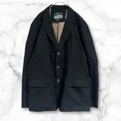 テーラードジャケット　ブラック　2XL 大きめ　ゆったり　シンプル　おしゃれ