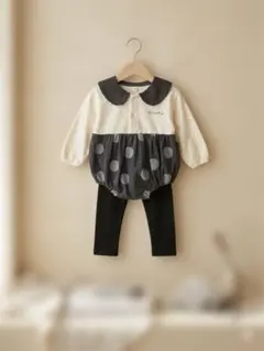 女の子　80サイズ　ロンパースとレギンスセット