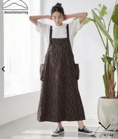 coen エプロンワンピース M