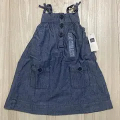 新品GAPデニム調 ワンピース　ジャンバースカート 80cm