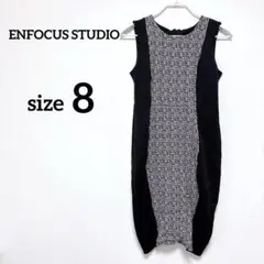 ✨️美品‼️ ENFOCUS STUDIO ノースリーブ ワンピース 8号 ひざ丈