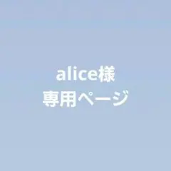 alice様専用ページ