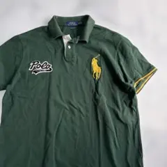✨美品✨ポロラルフローレン　緑　ビックポニー　半袖ポロシャツXL