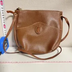 -♠- ブラウンレザーショルダーバッグ