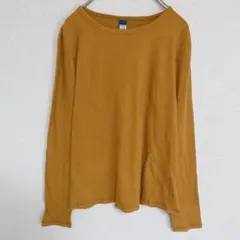 OLD NAVY 【XL】オールドネイビー マスタード リブ 長袖 カジュアル