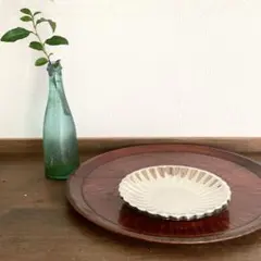 小皿4枚セット　ステンレス　昭和レトロ　輪花　菓子皿　丸皿　プレート　小皿　食器