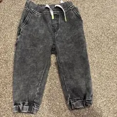 ダークグレー デニム風パンツ 80cm