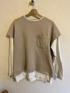 URBAN RESEARCH ITEMS ベージュ長袖カットソー