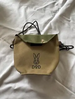 DOD ウサギロゴ ショルダーバッグ カーキ