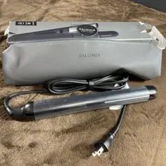 SALONIAストレートアイロン ヘアアイロン 24mm ブラック