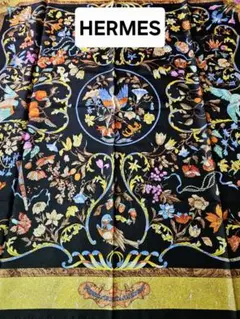 【再値下げ】HERMES シルクスカーフ\"東洋の石と西洋の石細工\" HERMES 東洋の石と西洋の石細工 カレ90 スカーフ 鳥柄 エルメス - メルカリ
