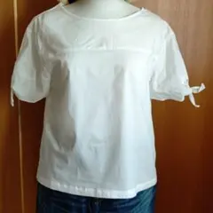 プードゥドゥ 半袖白ブラウスのサムネイル