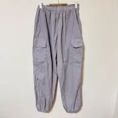 CHERRYTIC【M】ナイロンカーゴパンツ シャカシャカ素材 くすみパープル