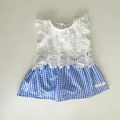 美品　ギンガムチェックのワンピースのサムネイル
