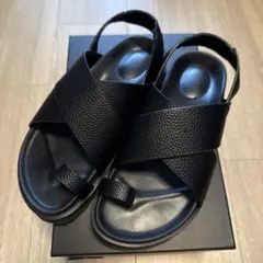 BEAUTY&YOUTH ビッグクロスサンダル　22.5〜23cm(36) 黒