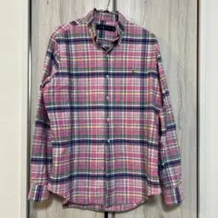 Ralph Lauren 長袖シャツ M ピンク系チェック