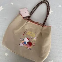 新品　キティちゃん　刺繍　トートバッグ　しまむら