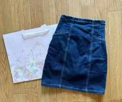 ミシェルマカロン ハイウエストデニムスカート rienda リップサービス GUのサムネイル