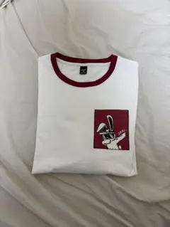 リンガーTシャツ 白×赤 Mサイズ