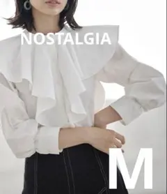 【NOSTALGIA】襟付きブラウス　M