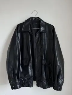 フェイクレザー レザージャケット