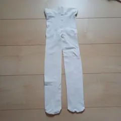 キッズ タイツ ホワイト 無地　105cm