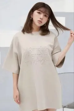 Darich ダーリッチ エンボスロゴ Tシャツ ベージュのサムネイル