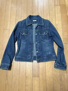 春秋着用　ダークブルー デニムジャケット