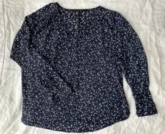 ZARA BASIC ネイビー 星柄 長袖シャツ