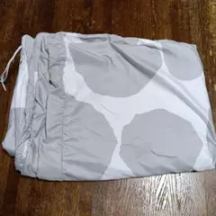 TOPVALU 掛ふとんカバー グレー ドット柄