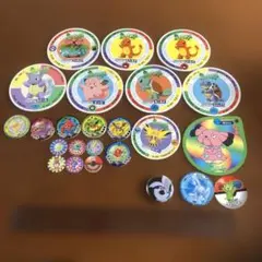 ポケモン コレクションメンコセット、缶バッチ一個