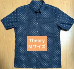 美品 現行 セオリー 2.6万KELSO シアサッカー 半袖シャツ Mカジュアル