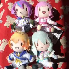 プロジェクトセカイカラフルステージfeat.初音ミクふわぷちミニぬいぐるみ4点